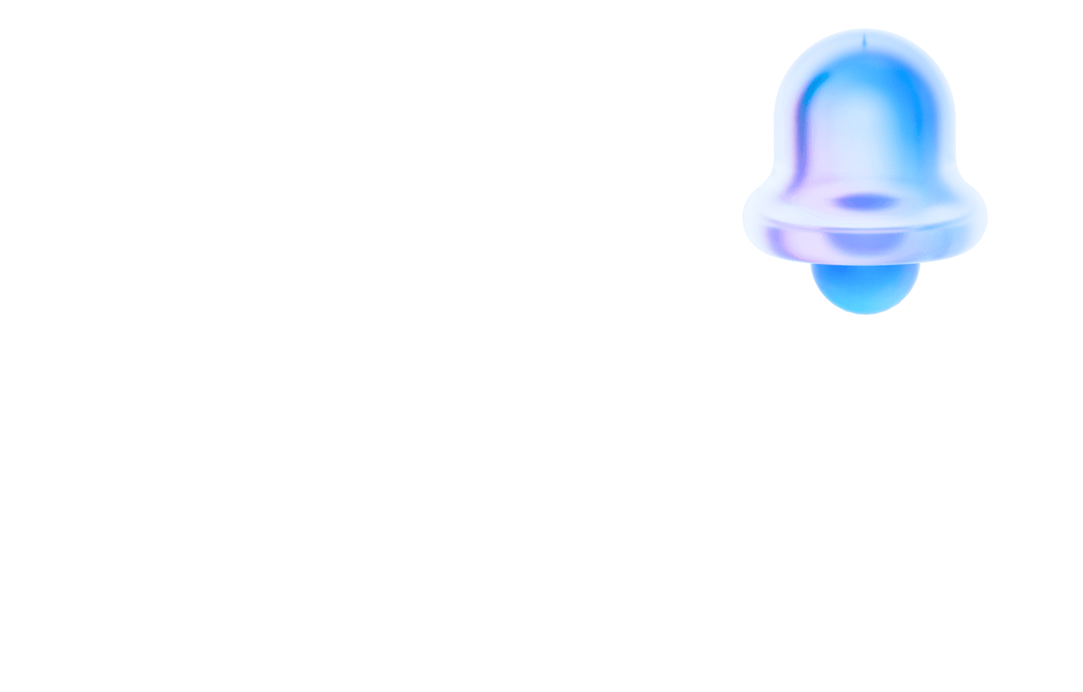 3D blue sphere with grid of dots, surrounded by checkmark, bell, and arrow icons layer 3